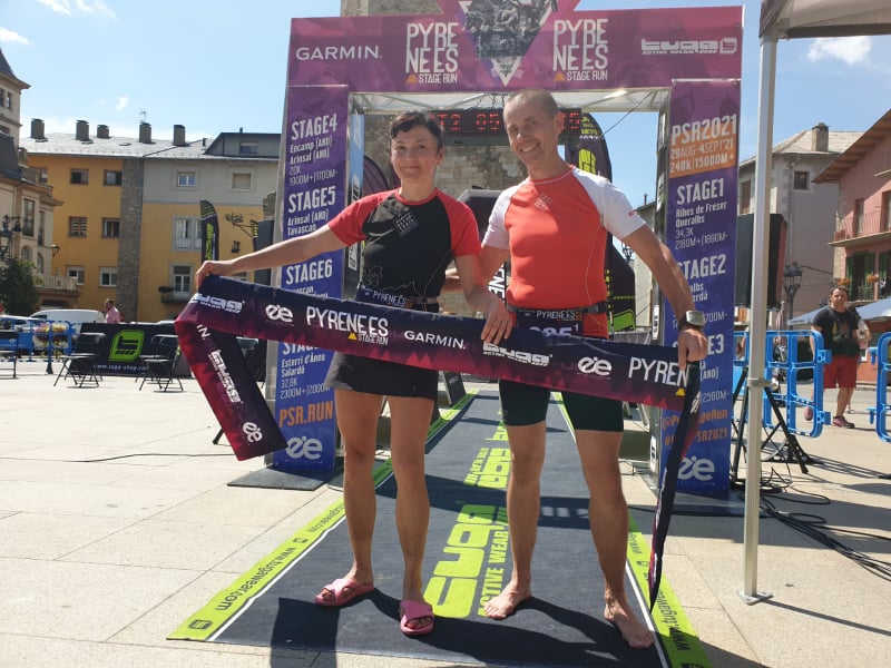 Natalia Haczyk i Jarek Haczyk - Pierwsza para mix po drugim etapie Pyrenees Stage Run