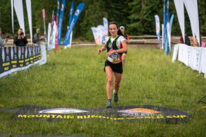 Iwona Januszyk na mecie Tatra Race Run WMRA World Cup 2021