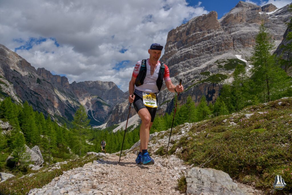 Sebastian Szotowicz na trasie Lavaredo Ultra Trail