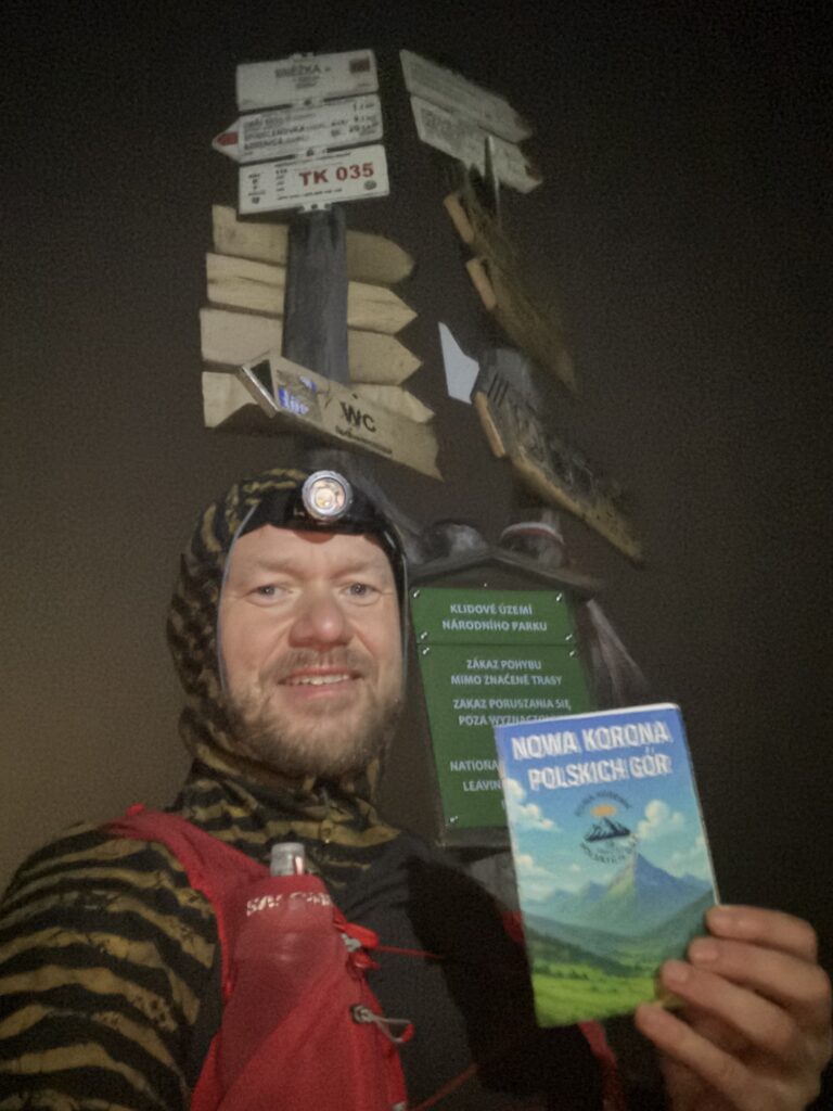 Krzysztof Mańkowski w czasie realizacji projektu Nowa Korona Gór Polskich 2025