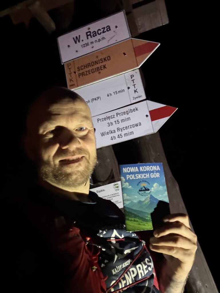 Krzysztof Mańkowski w czasie realizacji projektu Nowa Korona Gór Polskich 2025