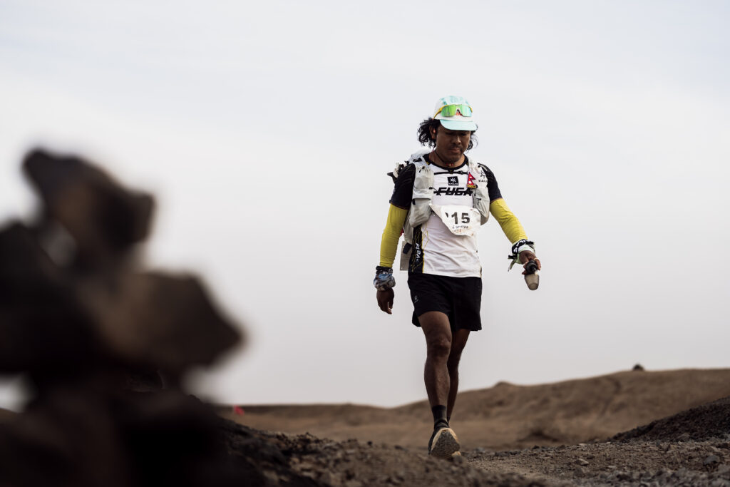 Sangé Sherpa na trasie Ultra Gobi 400 _ fot. Daniel Keppler